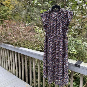 NWT BloomChic Floral High Neck Cap Sleeve Dress Size 1X (14-16) - Picture 1 of 8