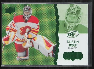 Dustin Wolf 2023-24 UD ICE Rookie Green #101 Calgary Flames - Picture 1 of 2