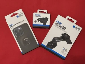 Support de guidon moto/moto Quad Lock PRO + amortisseur de vibrations + housse Mag iPhone - Photo 1 sur 1