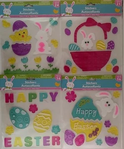 Easter Window Gel Stickers Decorations, E22,  Select: Theme - Picture 1 of 5