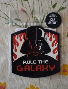 STAR WARS DARTH VADER RULE THE GALAXY 3" CAR MAGNET - Picture 1 of 2