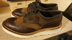 Tricker's Bowood UK7 41 mens brown multitone shoes WITH BOX trickers MORFLEX - Foto 1 di 9