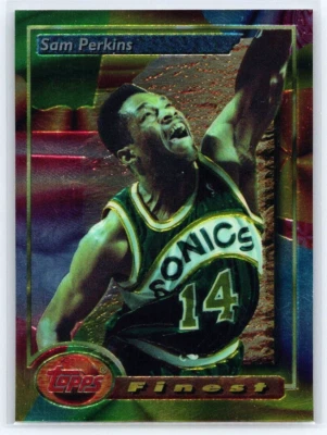 1993-94 Topps Finest - Sam Perkins #186 - Image 1 of 2