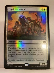 MTG Loyal Warhound (23p/241) Adventures in the Forgotten Realms NM/M FOIL - Picture 1 of 2