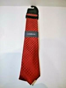 Cravatta Crofts And Barrow modello diamante rosso nuova con etichetta - Foto 1 di 4