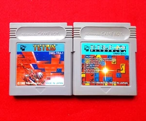 Tetris Flash Game Boy Gameboy GB Nintendo Tested Lot 2 DMG-TRA-1 EHJ Japan JPN - Picture 1 of 3
