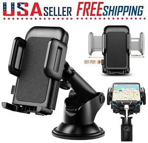 Cell Phone Car Windshield Dashboard Mount Holder Stand 360 Rotation Universal