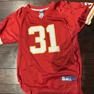 Reebok Jersey NFL Kansas City Chiefs #31 Priest Holmes Youth Boys XL 18-20 Red - Picture 1 of 3