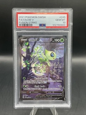 Pokemon Celebi V Fusion Strike Full Alt Art #245 PSA 10 Gem Mint - Image 1 of 2