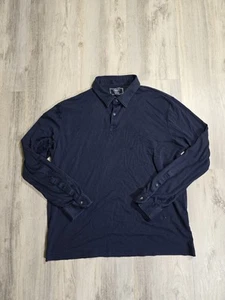 Charles Tyrwhitt Mens Long Sleeve Polo shirt Size xl navy - Picture 1 of 6