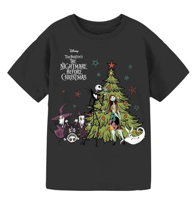 Disney The Nightmare Before Christmas Girls Graphic Short Sleeve T-Shirt S(6-6X) - Image 1 of 3
