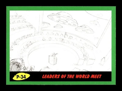 6-0-1-NS PWE . mars attacks ! the revenge . topps 2017 . GREEN parallel #P-34 - Image 1 of 2