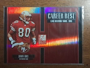 Donruss Elite Jerry Rice 2005/1000 Career Best #CB-23 - Imagen 1 de 2