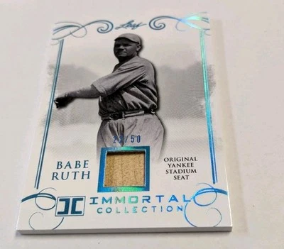 Tarjeta de asiento de estadio usada Leaf Game 2017 Babe Ruth New York Yankees 22/50 LML53 Foto 1 de 2