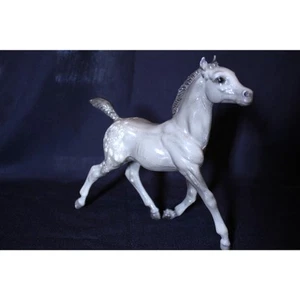 Breyer Horse Vintage Glossy Grey Dappled Running Foal #133 - Picture 1 of 6