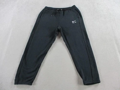 Pantalones deportivos Nike Air para hombre XL negros de vellón bolsillos con cordón DQ4202 pesados Foto 1 de 4