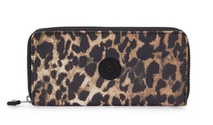 Kipling MONEY WORLD Large Wallet with Card Slots - Wild Leopard RRP £54 - Picture 1 of 5