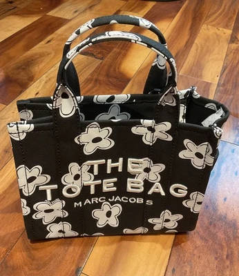 Jacobs The Daisy маленькая сумка с короткими ручками черный холст - Изображение 1 из 4