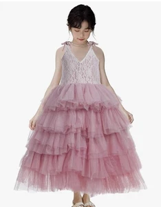 Everweekend Girls 2T Pink Flower girl Dress Brand New - Picture 1 of 4