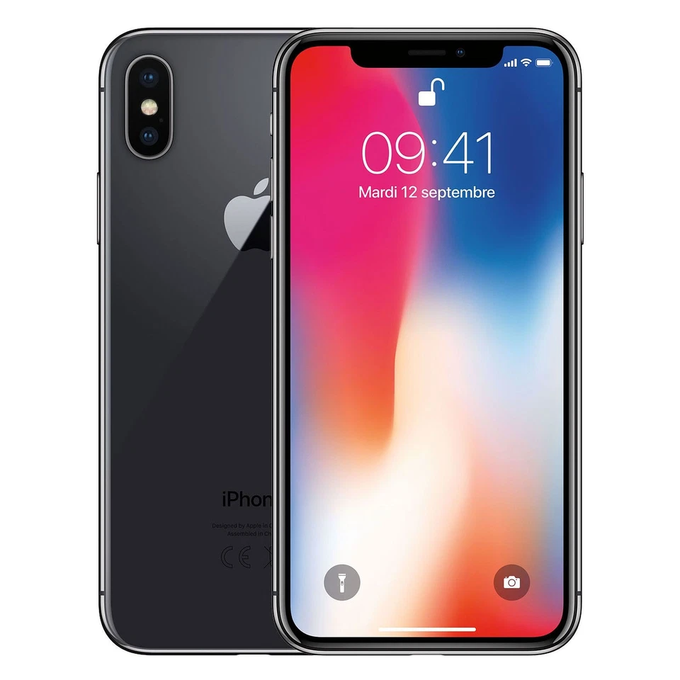 APPLE iPhone X 256GB Grigio siderale - Con nuova Batteria - Molto Buono - Immagine 1 di 1