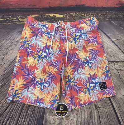 Bañador Pantalones Cortos American Eagle Para Hombre Mediano 32-34 Floral Hawaiano Surf Foto 1 de 4