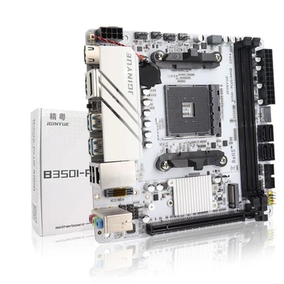 Mini ITX AM4 Motherboard, B350I-PLUS ARGB, Dual M.2 NVMe, ITX SFF, 2.5G Ethernet - Image 1 of 4
