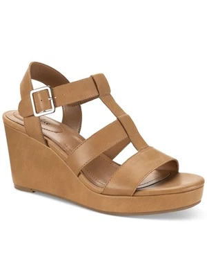 STYLE & COMPANY Mujer Marrón 1" Plataforma Cuña Gladiador Sandalias Zapatos 10 M Foto 1 de 4