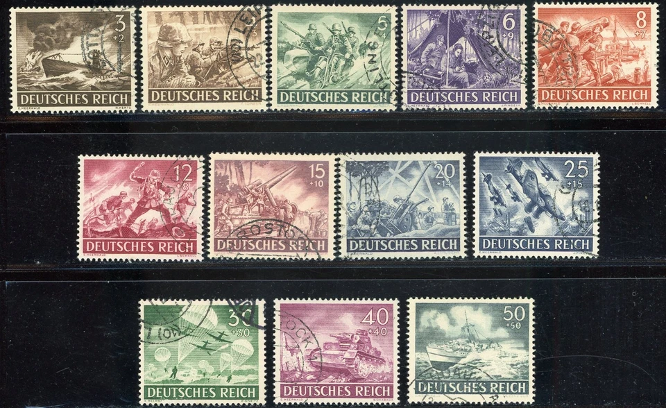 GERMANY 1943 USED SET #B218-29, ARMY DAY !! F280 - Image 1 of 2