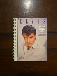 Scarsa rubrica elenco telefonico Elvis Presley 1988 con foto, mai usata - Foto 1 di 12