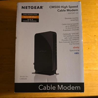 NETGEAR CM500 (CM500100NAS) 680 Mbps - Black - Image 1 of 4
