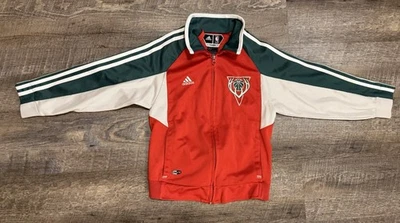 NBA Adidas Climalite Milwaukee Bucks Retro Zip Up Warmup Jacket Youth Small - Image 1 of 4