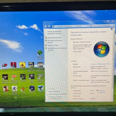 Retro Gaming PC Windows 7 / XP – Intel Core2 Duo, Radeon X1600, 4GB RAM P5Q 775 - Image 1 of 4