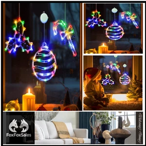 Batteriebetriebenes Fensterlichter | Stechpalmenbeere | Langsam Fade - Bild 1 von 7