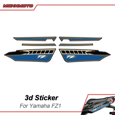 Para Yamaha FZ1 2006-2016 Carenado Asiento Trasero Protector Cubierta Almohadilla Calcomanía Adhesiva `` Foto 1 de 3