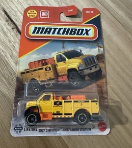 Matchbox 2025. GMC 3500 Utility Truck. 47/125. Yellow. New Casting - Picture 1 of 1