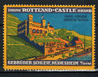 German Poster Stamp, Advertising of Drinks and Wines, Rüdesheim, 1910/20s