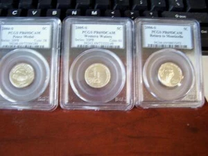 3 Nickle 04 S Peace Medal 05 S Western Waters 06 S Return to Monticello PCGS - Picture 1 of 5