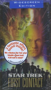 Star Trek: First Contact (1996) VHS Tape / Widescreen (Factory Sealed) - Picture 1 of 6