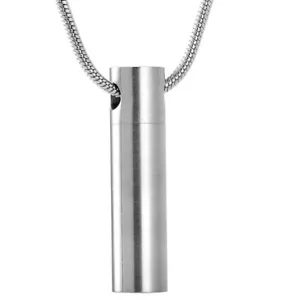COLLANA MEMORIALE MEDAGLIONE GIOIELLI CREMAZIONE CENERI CILINDRO URNA RICORDO MEDAGLIONE - Foto 1 di 17