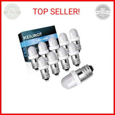 Keiurot E10 Led Bulb Flashlight Bulbs E10 Mini Led Bulb 3V 3.8V 4.5V DC/AC for P - Image 1 of 2