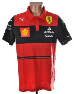 RACING FORMULA 1 SCUDERIA FERRARI 2021/2022 POLO SHIRT SAINZ LECLERC ERA M - Picture 1 of 12