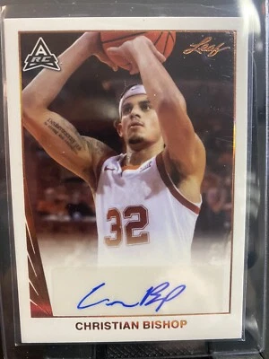 2021-22 Leaf Memories - 1990 Base Autographs #BA-CB1 Christian Bishop (AU, RC) - Image 1 of 2