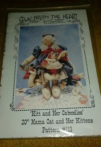 Kitt & Her Caboodles Mama Cat & Kittens Pattern by Sewn From the Heart New #113 - Picture 1 of 2
