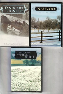 3 New DVDs: Docudrama of Restoration: Handcart Pioneers, England Field, Nauvoo - Foto 1 di 14