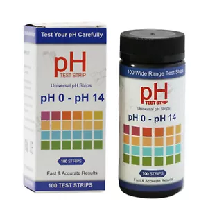 100 pH Test Strips Soil pH Testing Kit | 0-14 Universal pH Tester Litmus Paper - Picture 1 of 12