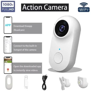 1080P FHD Mini Body Camera, Wearable POV Action Cam, Thumb-Size Hands-Free Cam - Picture 1 of 27