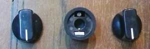 Black Davies 1510 Guitar Effects Pedal Set of 3 Control Knobs Fits Many Models - Picture 1 of 3