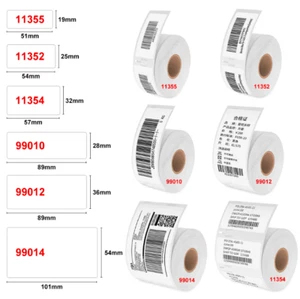 Label Labels for Dymo 99012 99014 11354 Labelwriter 400 450 Turbo 320 400 Duo - Picture 1 of 26