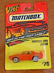 Matchbox MB 70 Pontiac GTO Judge Orange mint in Package Vintage 96 - Picture 1 of 4