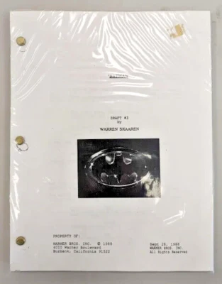 "Batman" Screenplay Draft #3 by Warren Skaaren - Image 1 of 2